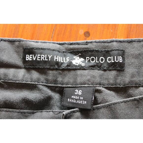 Beverly Hills Polo Club Black Cargo Shorts Big Pony Men's Size 36 *RARE - Picture 7 of 10